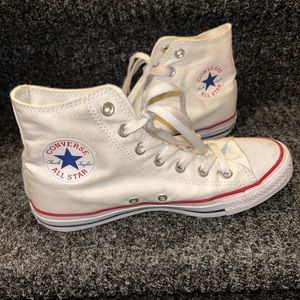 White Hightop Converse